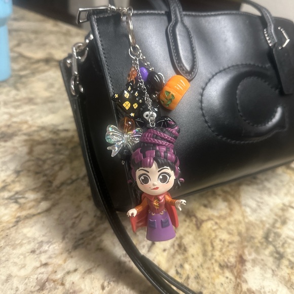 Purple and Red Keychain with Character Charm - Picture 3 of 3